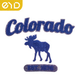 EYD Custom Logo Chenille Embroidered Iron on Patches Flock Vinyl Heat Press Transfer Designs for T-Shirts No reviews yet